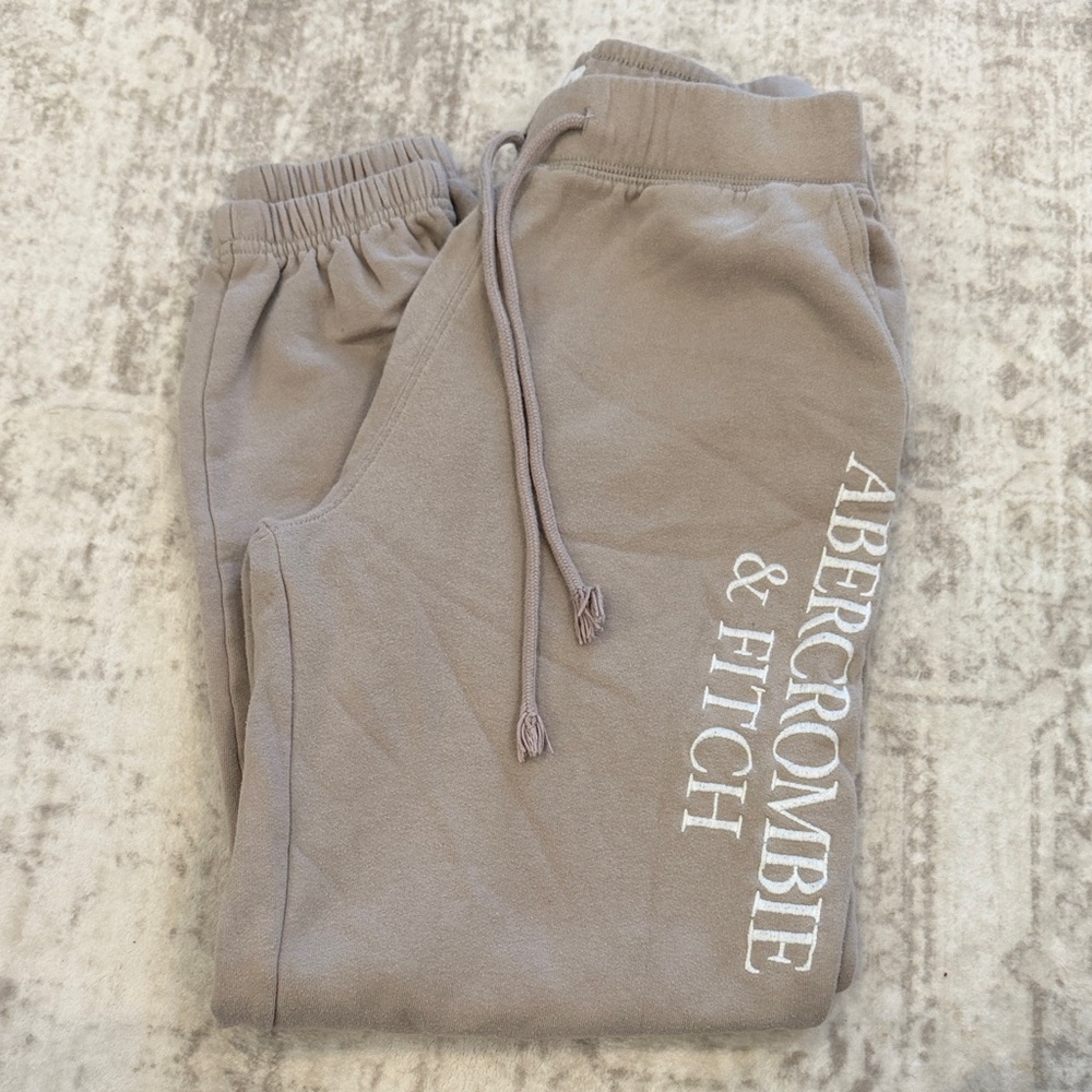 Abercrombie & Fitch Beige Joggers